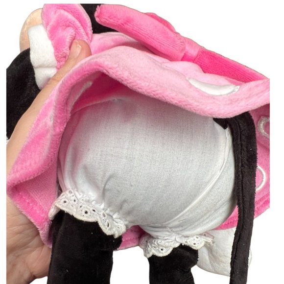 18" DISNEY Minnie Mouse Plush Pink Polka Dot Dress & Bow White Bloomers Stuffed - Picture 9 of 12